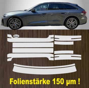 Lackschutzfolien-Komplett-Set für  Ladekante und Türeinstiege Einstiegsleisten für Audi A5 B10 Avant und Limousine ab 2024